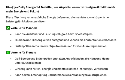 Hivejoy - Daily Energy